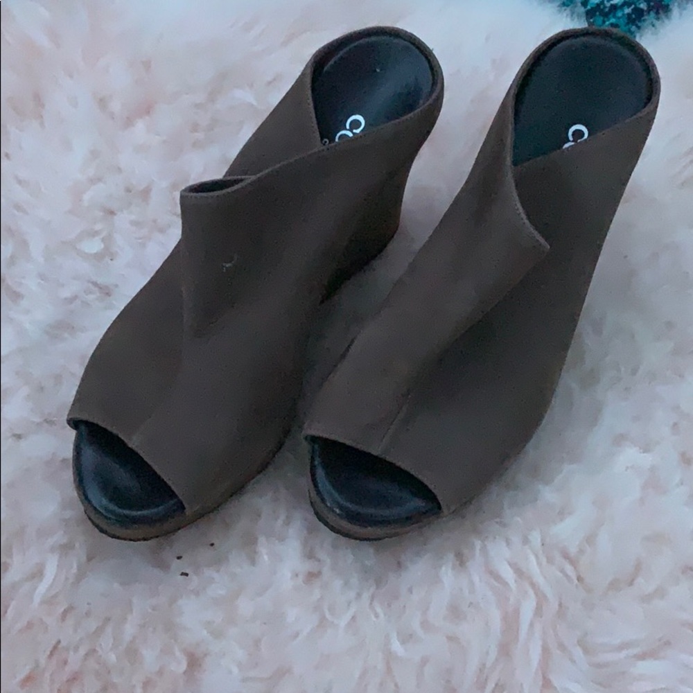Cordani Open Toe Wedges
